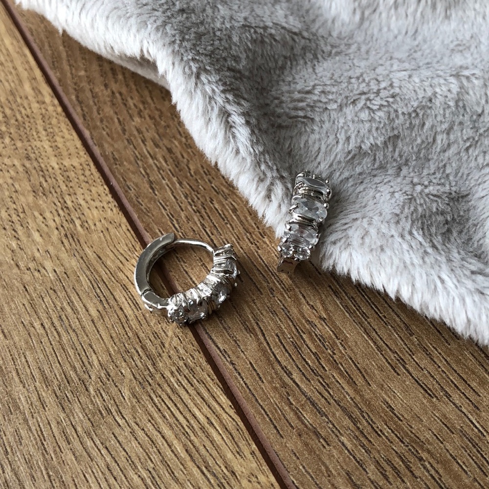 Silver hoop earrings